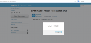 Vanilla_XSS_Vulnerability